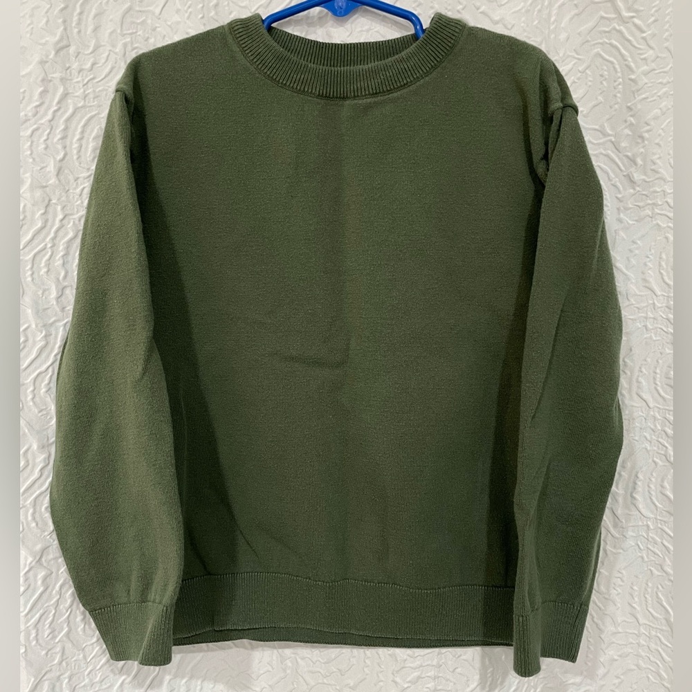 Zara kids sweater size 7 olive green